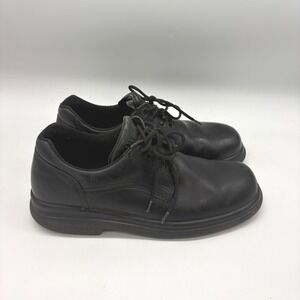 Red Wing Mens 11D Black Leather Oil Slip Resistant Lace Up Oxford Work Shoes